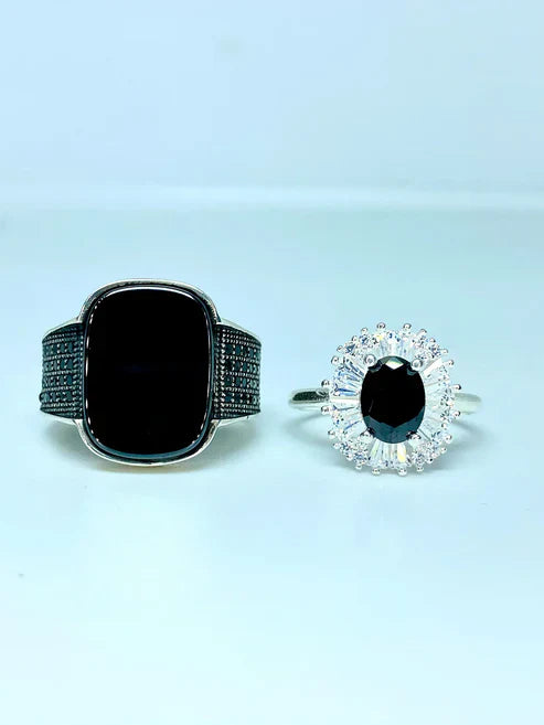 Elegant Matching Rings for Couples ENGAGEMENT GIFT