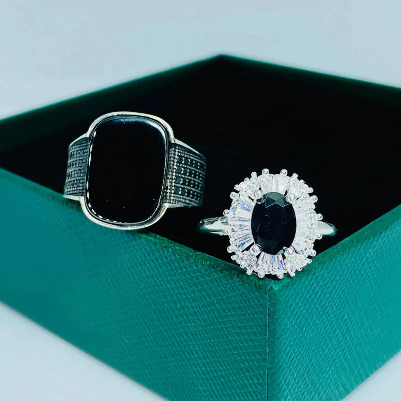 Elegant Matching Rings for Couples ENGAGEMENT GIFT