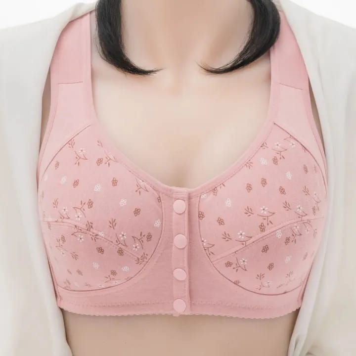Front open button bra -Ladies Bras - Classic  Bras for Women - Casual Bras for Girls - Ladies Brazier - Stylish Cotton Padded Bras for Women random colors and designs