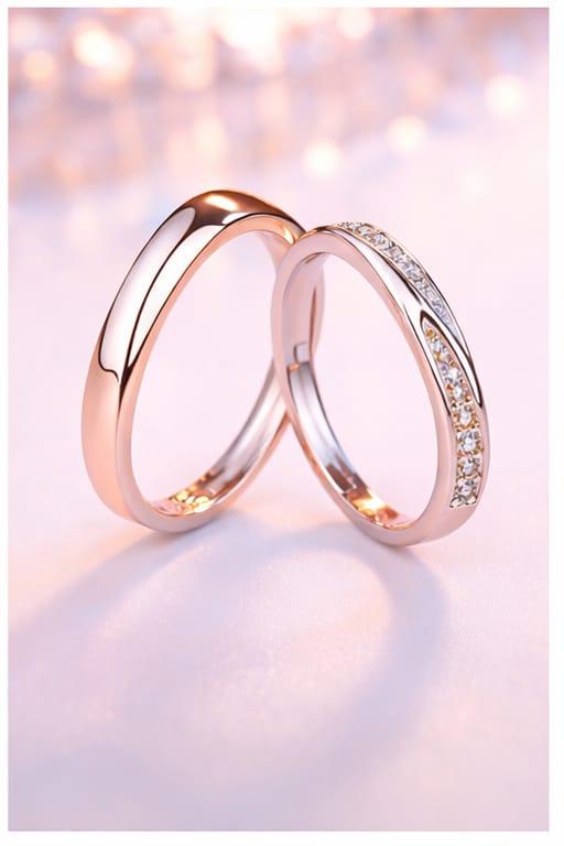 Luxury Couple Rings Set – Silver, Gold, Black & Rose Gold | Premium Matching Rings for Couples