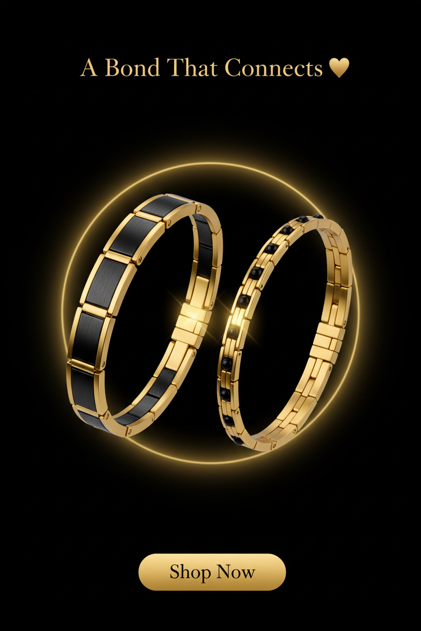 Couple Magnetic Bracelet – Romantic Love Connection Bracelet for Couples | Perfect Gift ❤️